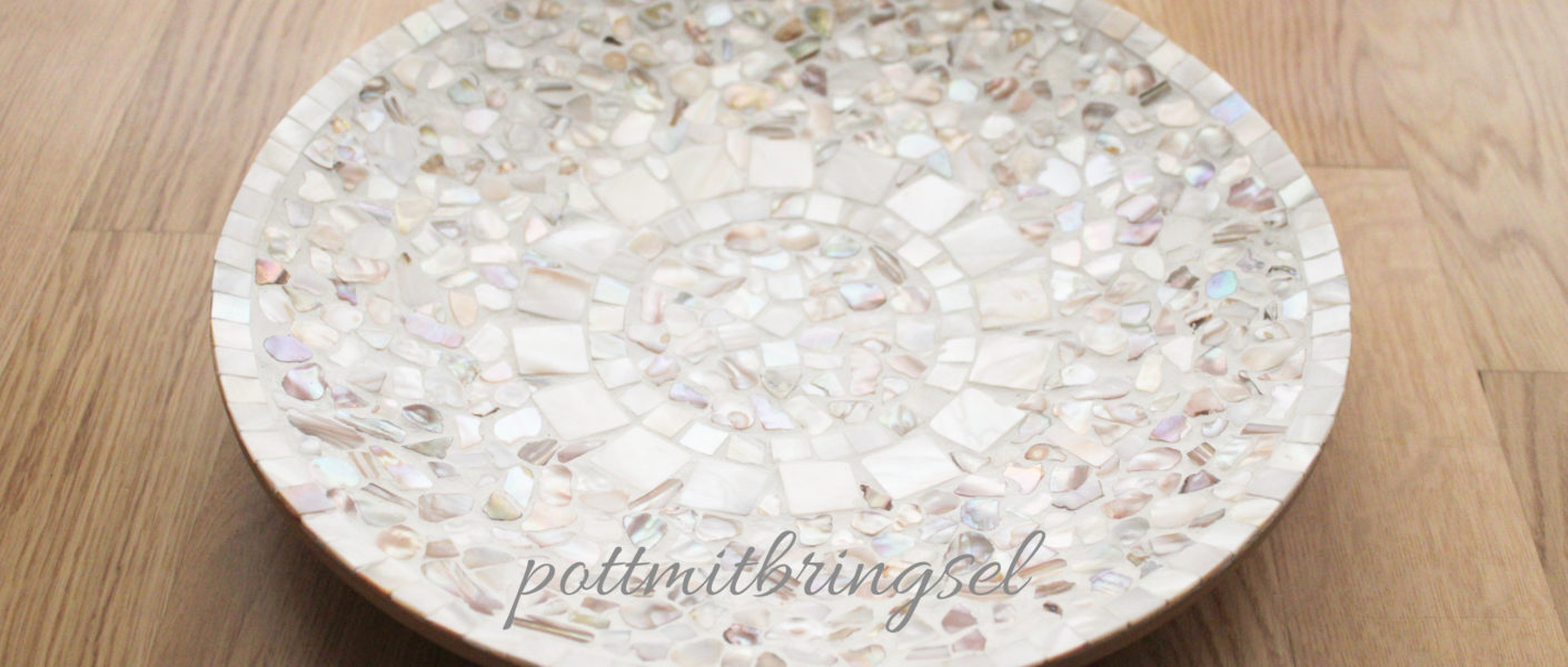 DIY Perlmuttmosaikschale