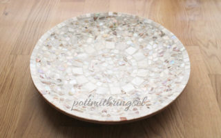 DIY Perlmuttmosaikschale