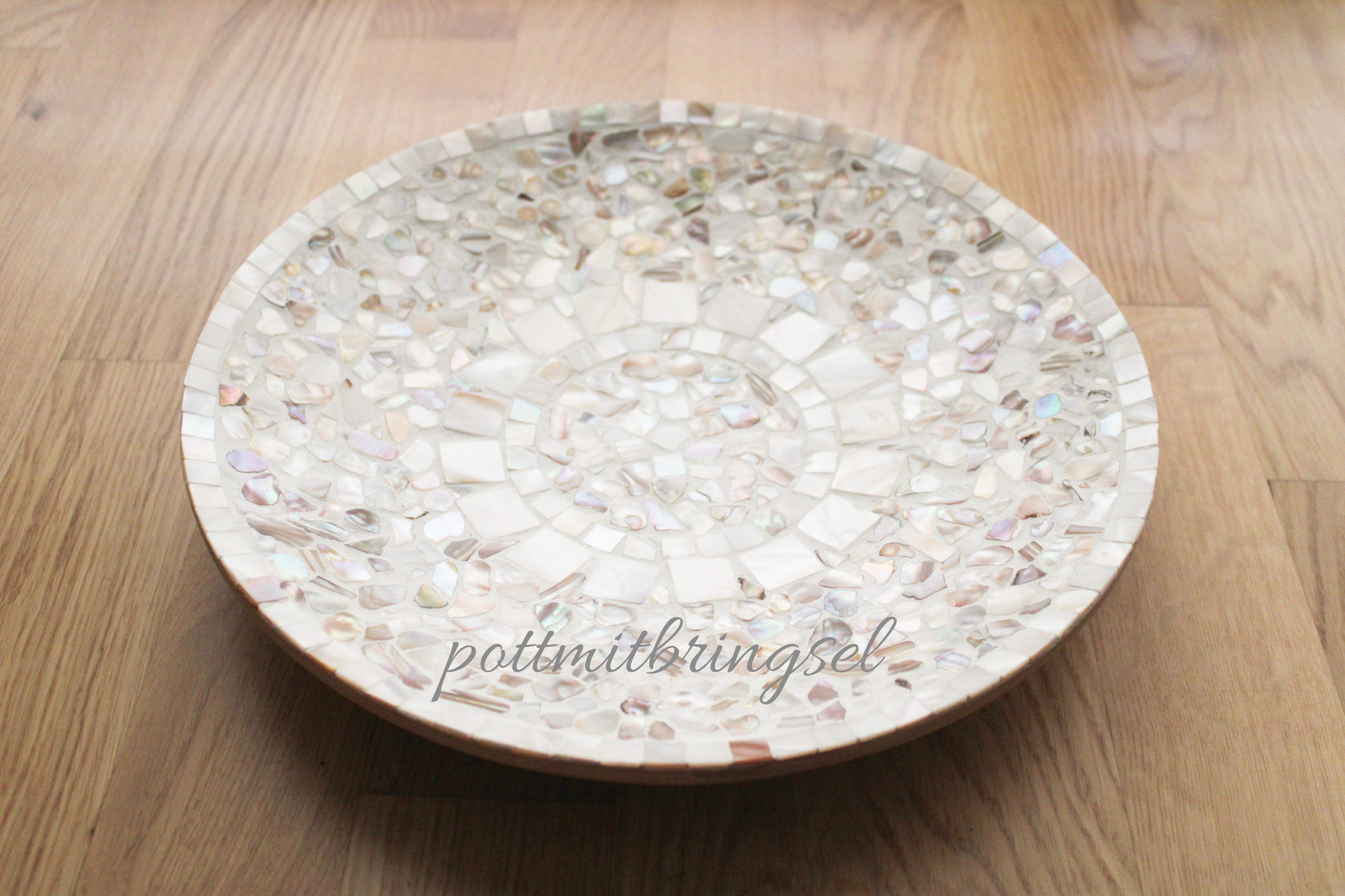 DIY Perlmuttmosaikschale