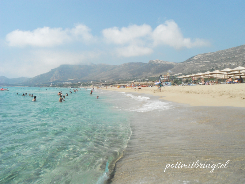 Am Strand auf Kreta.