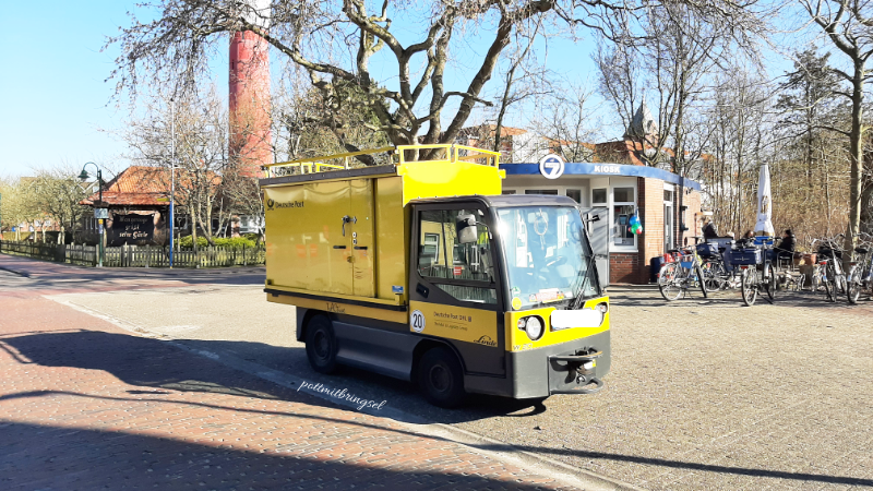 ein elektrisches Postauto