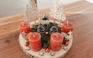 Adventskranz basteln & Kerzen gießen