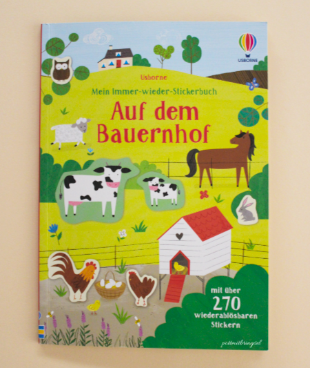 Geschenkideen für Dreijährige - Stickerheft Mein immer wieder Stickerbuch Auf dem Bauernhof