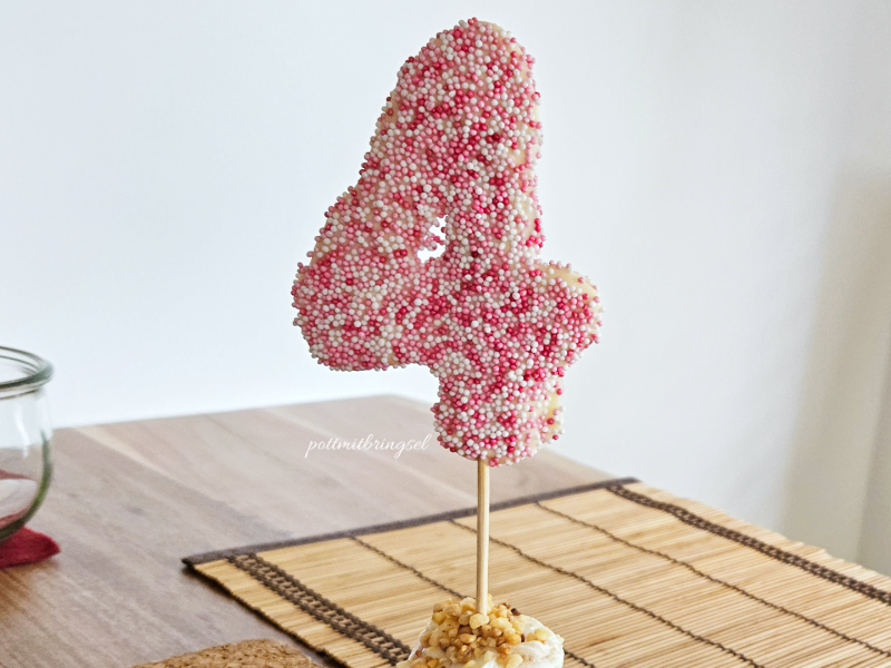 Schokoladen Cake Topper selber machen